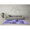 thumbnail image 3 of Ahgly Company Indoor Rectangle Abstract Blue Contemporary Area Rugs, 8' x 12', 3 of 4