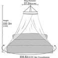 thumbnail image 2 of Mosquito Net, Round Double Lace Princess Canopy, Large Dome Mosquito Net Double Bed for Punch Free, Princess Child Adult Tent, 2 of 4