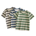 thumbnail image 3 of URMAGIC Boys Summer Shirts Kids Cotton Short Sleeve Top Crewneck Clothes 1-6 Years, 3 of 4