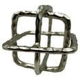thumbnail image 3 of Bergamo Art 7.5 inch Decorative Handmade Aluminum Square Sculpture in Nickel, 3 of 5