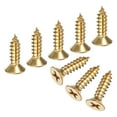 thumbnail image 1 of Uxcell Paquete de 100 Tornillos de Madera, M5 x 16mm Cabeza Plana Phillips de Latón, 1 of 6