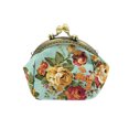 thumbnail image 5 of Wrapables® Canvas and Embroidered Floral Coin Purse Clutch Wallet (Set of 2), Orange and Sky Blue, 5 of 8