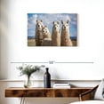 thumbnail image 3 of Elephant Stock Fluffy White Llamas Wall Art - Horizontal Canvas Wall Art - Living Room Wall Decor - Animal Canvas - Blue And Brown Decor - 30" x 20", 3 of 8