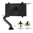 thumbnail image 2 of Hole Monitor Desk Stand Accessory 13-27" LCD LED Full Motion Arm Mount Bracket TV ,Adjustable, 2 of 6