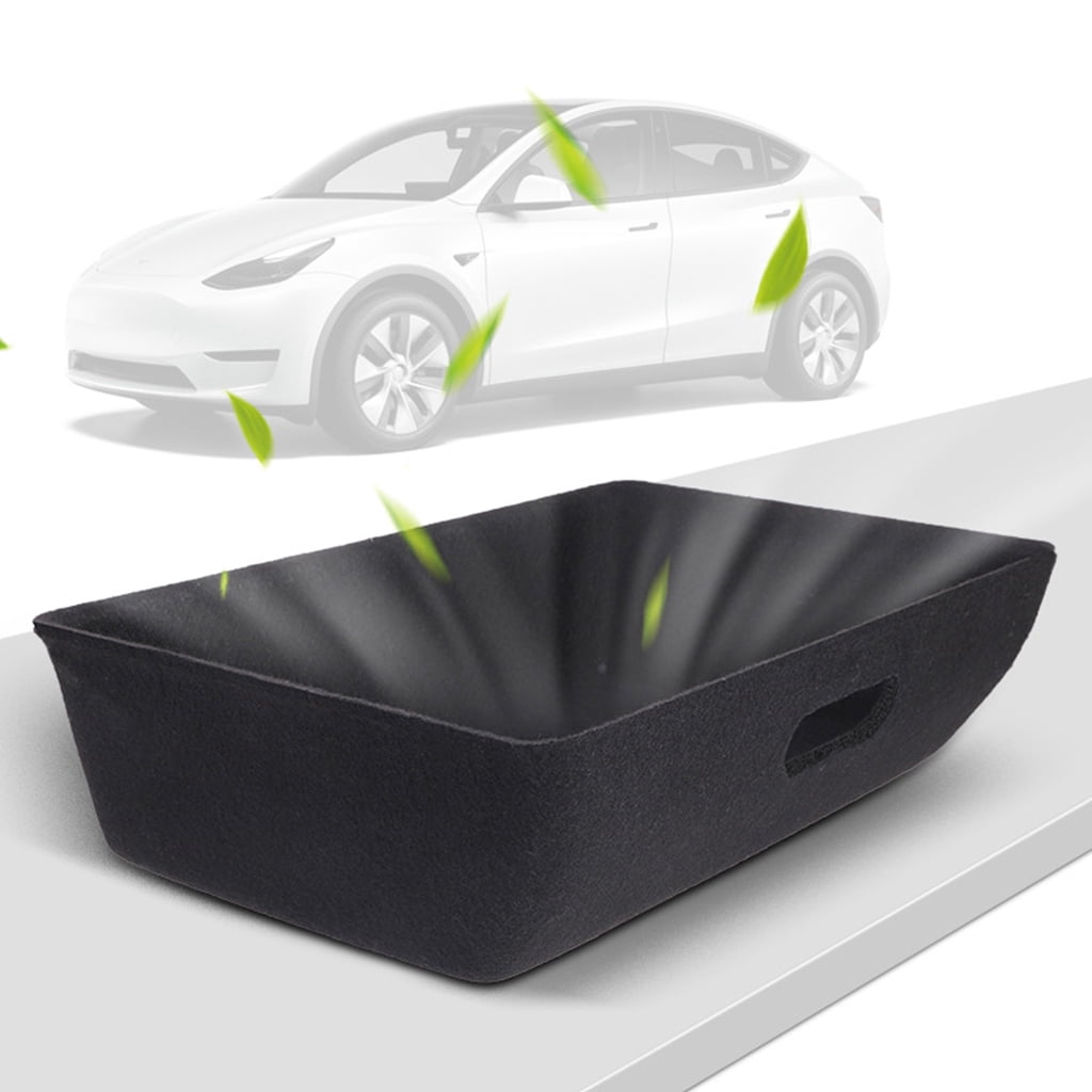 For Car Under for Seat Storage Tray Shockproof Flocking Automobile Interior Under for Seat Organizer