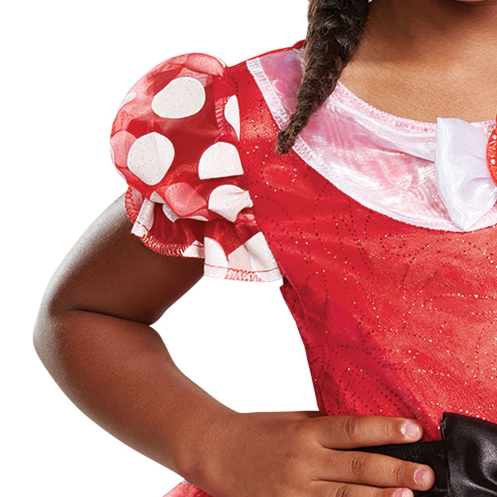 Disney Minnie Mouse Costume for Toddler, Red Polka Dot, Size 3-4T by Disguise