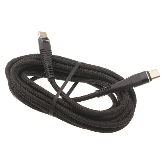 Type-C to USB-C 6ft PD Cable for OnePlus 9, Nord N100/N10 5G, Pro Phones - Charger Cord Power Wire Sync Braided Fast Q1G