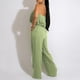 thumbnail image 5 of Gibobby pantalones siameses Nuevo mono con volantes en el pecho informal sin mangas de color sólido para mujeres europeas y(Verde， XXL), 5 of 5
