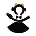 thumbnail image 2 of Conjunto de orejas y cola de vaca. Diadema con orejas de vaca para decoración de carnaval y Halloween. 4 piezas, 2 of 9