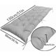 thumbnail image 4 of Yuarrent Cojín para banco al aire libre, cojín impermeable para silla de playa, largo en banco, comodidad larga carpas verde oscuro, 4 of 6