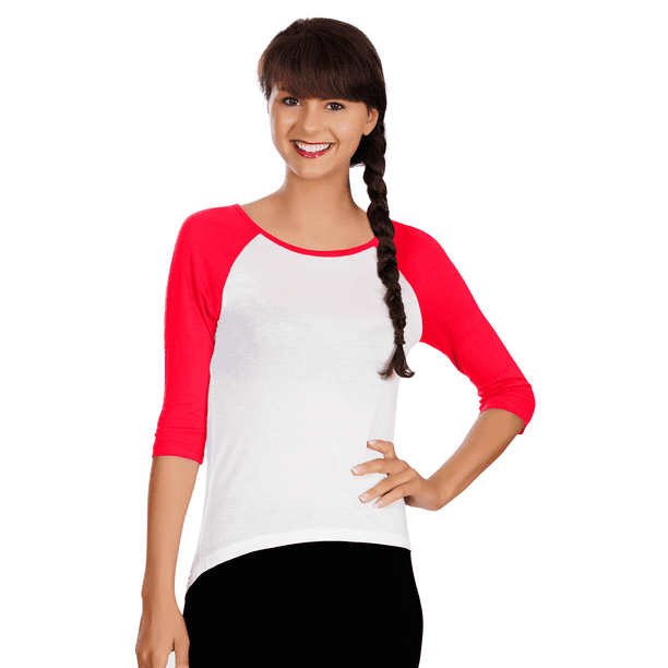 Simlu Womens Active Comfortable Short & Long Sleeve Scoop Neck Rayon