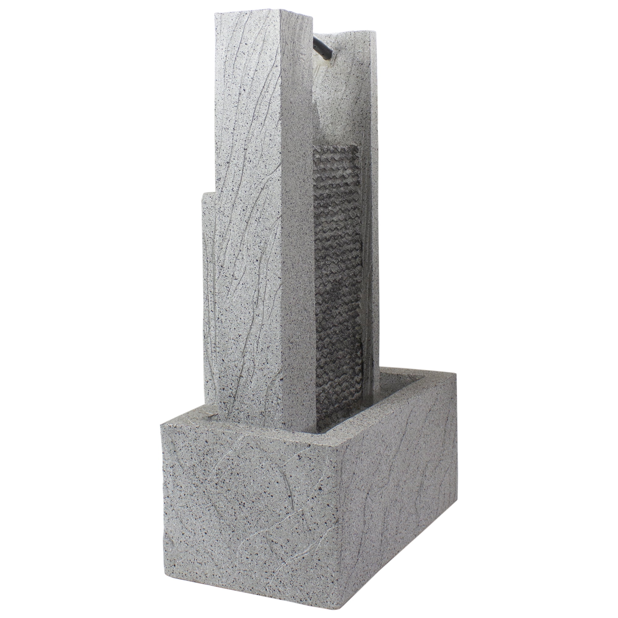 Northlight Modern Style Rainfall Outdoor Water Fountain - 23" - Gray