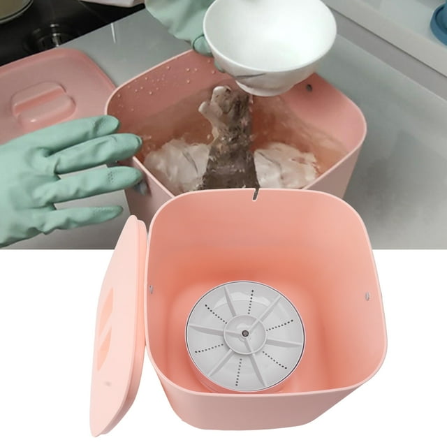 Mini Lavavajillas Potente De Limpieza Profunda De 18W, 8,5V, 2A, 2000mah, Funcionamiento Con Manos Libres, Diseño Liviano Y Portátil, Artículo Compacto Para Cocinas Y