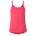 thumbnail image 3 of Doublju Women's Front Pleated Cami Tank Top with Plus Size, 3 of 3