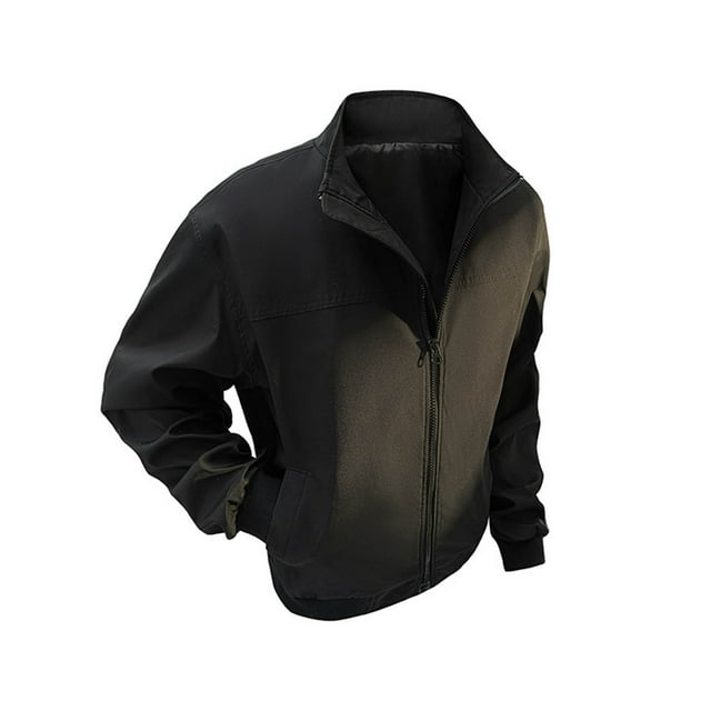Men's Plaid Casual Button-Down Long Sleeve Stand Collar Jacket with Zipper Pockets for Daily Use