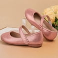 thumbnail image 3 of OGLCCG Girls Dress Shoes Kids Mary Jane Ballet Flats Round Toe Hook and Loop Non Slip Sole Princess Shoes for Birthday Party Size 4-11, 3 of 6