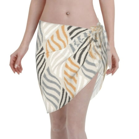 Ocsxa Geometric Print Sarong Coverups For Women Bathing Suit Wrap Swimsuit Skirt Beach Bikini Cover Up Swimwear