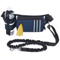 thumbnail image 1 of Labymos Mains Libres Laisse Chien Sac à Taille Poche de Taille Réfléchissante avec Bungees Rétractable Sac de Merde Poche Distributeur Ceinture Réglable pour la Formation de Marche Jogging et Courir Votre Animal de Compagnie, 1 of 7