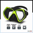 thumbnail image 3 of Dolfino Pro Gemini Adult Mask and Snorkel Combo - Yellow, 3 of 6
