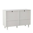thumbnail image 6 of Tcbosik Dresser for Bedroom with 6 Drawers, Rattan Chest of Drawers for Living Room, Hallway, Entryway, White, 6 of 8