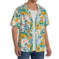 thumbnail image 2 of Kdxio Men'S Hawaiian Shirt For Men Short Sleeve Shirt Colorful Fruits Summer Casual Holiday Beach Button Down T-Shirts, 2 of 5