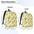 thumbnail image 2 of Lafuoo Corn On The Cob Pattern Canvas Backpack, Zipper Laptop Backpack Travel Bag Sports Bag Unisex-Medium, 2 of 5