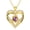 2-Feb., variant on Taioiat Double Love Heart Birthstone Necklace for Women 14K Gold Plated Rose Flower Pendant with 12 Birthstones Birthday Wedding Anniversary Jewelry Gifts for Her