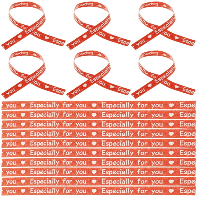 Shisuyan 1000pcs Packing Ribbons Kraft Paper Ties for Sweet Bags Ties Birthday Party Gift Packaging