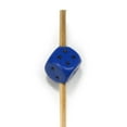 thumbnail image 3 of BambooMN Party Dice Toppers for Appetizers Cocktails Burgers Bamboo Skewer Picks - 3.9" (10cm) - Blue - 100 Pieces, 3 of 5