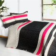 thumbnail image 1 of Silver Linings Playbook - 3 Pieces Patchwork Quilt Set  Full &amp; Queen Size - Black, 1 of 1