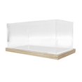 thumbnail image 1 of Coleccionables Caja de exhibición Almacenamiento Encimera Protección Gabinete a prueba de polvo Vitrina acrílica para modelo Muñecas Modelo 12inx6inx5.:18 Baoblaze Estuche de muestra, 1 of 7