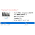 thumbnail image 2 of Head Bolt Set - Compatible with 2006 - 2011 IS350 3.5L V6 2007 2008 2009 2010, 2 of 2