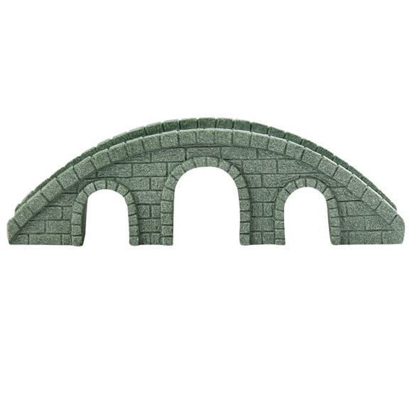 BEADCEST Decorative Garden Bridge Miniature Garden Bridge Grey Green Sandstone 1Pcs Design Ornament