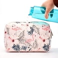 thumbnail image 5 of Bolsa de maquillaje grande oso de fresa organizador de cosméticos de viaje grande pájaro beige, 5 of 5