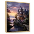 thumbnail image 2 of Designart "Castles Dusk Charm I" Cityscapes Floater Framed Wall Decor, 2 of 7