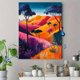 thumbnail image 4 of Qisvanset 12x16 Inch 2D Flat Framed Canvas Art, Psalm Colorful Landscape Matisse Style Housewarming Religious Wall Decor, 4 of 5