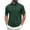 7# Dark Green, variant on Mens Fashion Polo Shirts Cotton Classic Short Sleeve Thermal Button Shirt with Pocket Dark Gray 4XL