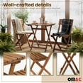 thumbnail image 6 of 3Pcs Folding Wooden Bistro Set Dining Indoor Outdoor Furniture BBQ Picnic Party, 6 of 10
