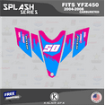 thumbnail image 2 of Kalair GFX Graphics Kit for Yamaha ATV YFZ 450 Carburator (2004-2008) Splash Series, 2 of 5