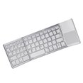 thumbnail image 2 of Matsuzay Venta caliente Mini Bluetooth Teclado de carga USB Panel táctil Inalámbrico Plegable Teclado delgado PC Tableta portátil Juegos de teclado y mouse para computadora Blanco 30.2*9.7*0.9 CM, 2 of 4
