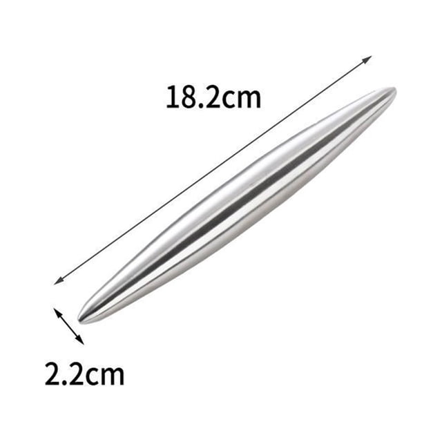 Stainless Steel Rolling Pin For Baking Fudge, Pizza, Pies, Pastries, Pasta, Dough, Cookies