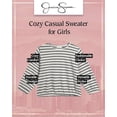 thumbnail image 2 of Jessica Simpson Girls’ Sweater – Cozy Casual Pullover Jumper Sweater (7-16), 2 of 6