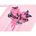 thumbnail image 3 of Beezizac Pajamas for Big/Teen Girls – Pink Butterfly PJS Soft Long Sleeves & Pants Set Jammies Set Size 10, 3 of 7