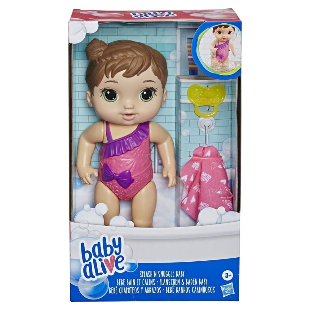 Baby Alive Splash n Snuggle Baby Blonde Hair Doll For Water Play