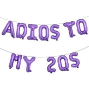 Adios to My 20S Balloon 30th Birthday Party Decor Taco Bout 30 Balloons Mexican 30th Birthday Fiesta 30 Birthday Decor Cactus Balloon (Purple)