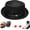 Black-a, variant on 2026 New Unisex Summer Breathable Mesh Pork Pie Hat, UPF50+ Roll-Brim Trilby Fedora Sun Hat, Lightweight Beach Travel Party