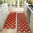thumbnail image 4 of Kitchen Rugs Sets Of 2,Red Christmas Tree Pattern Anti Fatigue Kitchen Mat Rugs Non Slip Washable,Decorative Kitchen Floor Mats for Kitchen,Sink,Laundry,17"X47", 4 of 5