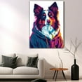 thumbnail image 5 of Collie Dog Wall Art Cute Animal Decor for Kid's Bedroom, Home Office Conversational Piece, Bathroom Decor, Gifts for Dog & Beach Lover, Baby Shower, Birthday, Hang Ready, 5 of 6