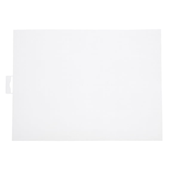 Uxcell 6Pcs 8"x11" Plastic Mesh Canvas Sheet 6 Count Needlepoint Blank Canvas for Embroidery, Clear White