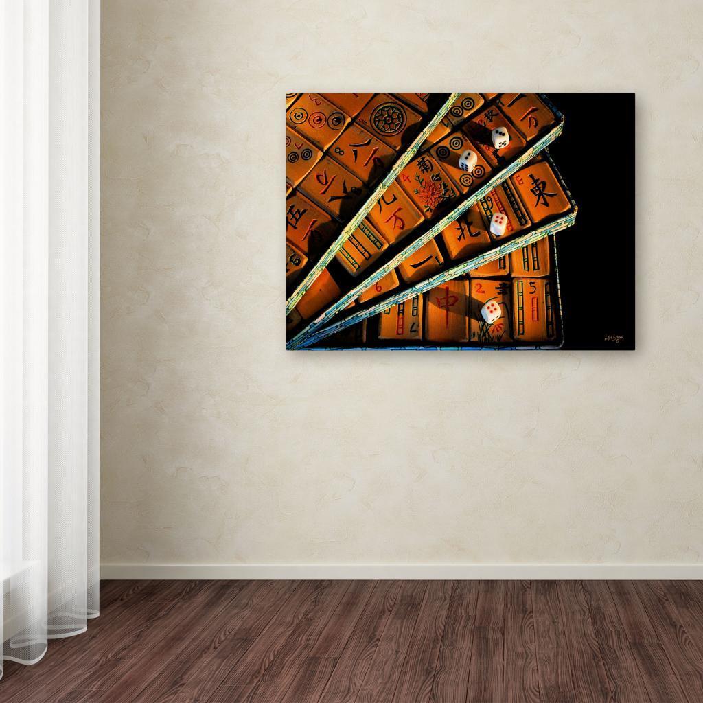 Trademark Fine Art "Mad For Mahjong" Canvas Art by Lois Bryan